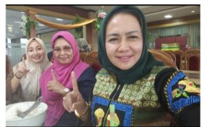 Paslon Winarti Bersama Ketua PBNU Tulang Bawang Sholehah 