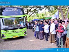 1.350 Santri Lampung Diberangkatkan ke Lirboyo, Bupati Egi Titipkan Pesan Pengabdian