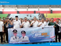 Rawat Kebinekaan, Pemkab Lampung Selatan Berangkatkan 90 Peserta Wisata Rohani Lintas Agama