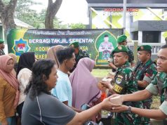 Kodim 0510/Tigaraksa Berbagi Takjil Serentak Untuk Masyarakat di Bulan Ramadhan