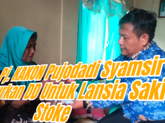 Pj Kakon Pujodadi Syamsir Salurkan Bantuan DD Untuk Lansia Sakit Stroke
