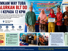 Pemkam Way Tuba Salurkan BLT DD Tahap I kepada 12 KPM