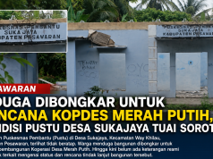 Diduga Dibongkar untuk Rencana Kopdes Merah Putih, Kondisi Pustu Desa Sukajaya Tuai Sorotan