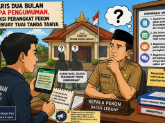 Nyaris Dua Bulan Tanpa Pengumuman, Seleksi Perangkat Pekon Datar Lebuay Tuai Tanda Tanya